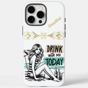 Enjoy a humourous lighter with a playful beach vib iPhone 16 pro max case