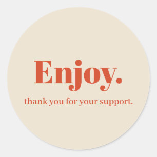 Enjoy Business Sticker Design