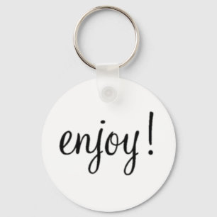 Enjoy! Button Keychain