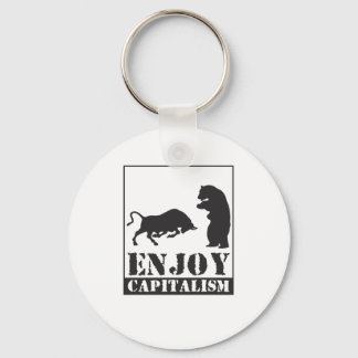 Enjoy Capitalism Bullen und Bären Keychain