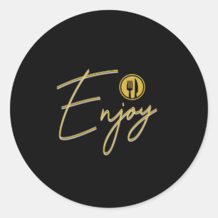 Enjoy Classic Round Sticker