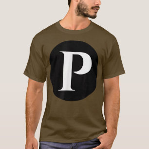 Enjoy Cool P Alphabet Cute Initial Monogram Letter T-Shirt