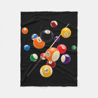 Enjoy Cool Pool Billiards Game Novelty Graphic Des Fleece Blanket