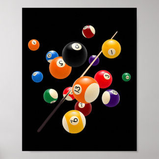 Enjoy Cool Pool Billiards Game Novelty Graphic Des Poster