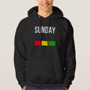 Enjoy Cool Sunday Mood Illustration  Graphic Desig Hoodie
