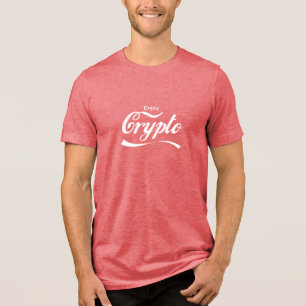 Enjoy Crypto Parody T-Shirt Tri-Blend Shirt