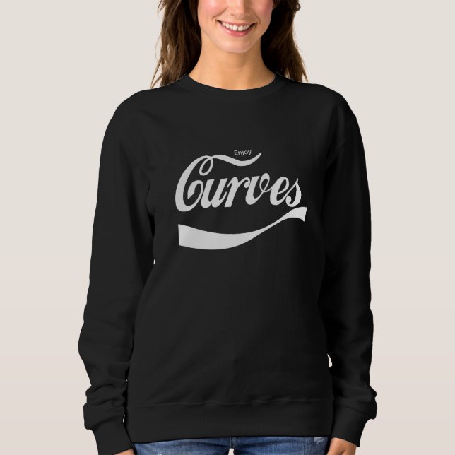 Enjoy Curves Cooles Statement Motiv Sweatshirt (Front)