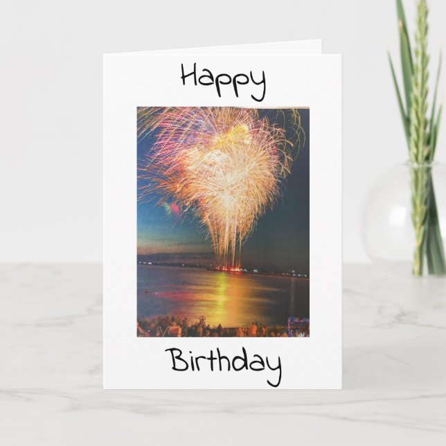 ENJOY DAY & LIGHT UP THE NIGHT IT'S YOUR BIRTHDAY! CARD (Front)