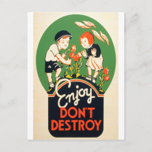 Enjoy, Don't Destroy Postcard