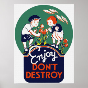 Enjoy Don't Destroy Poster