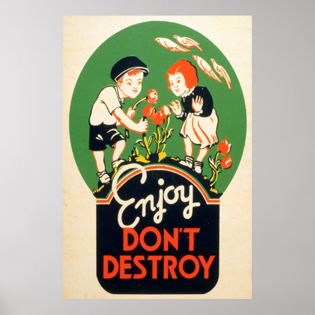 Enjoy, Don't Destroy Poster (Front)