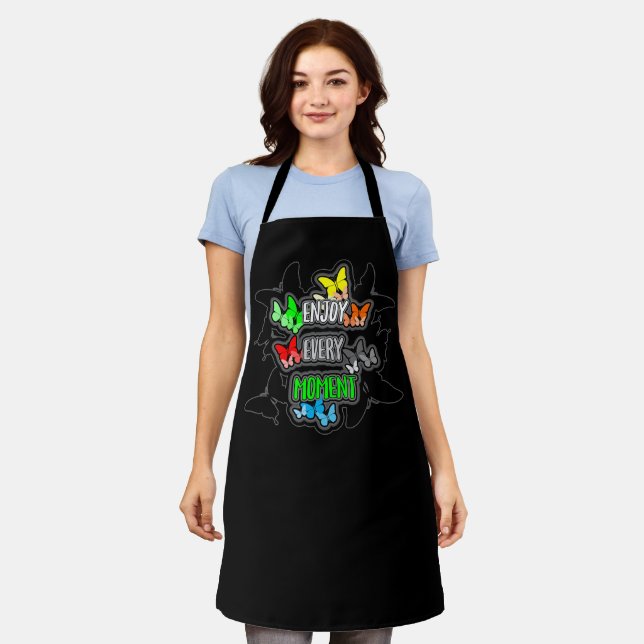 Enjoy every moment quote apron (Worn)