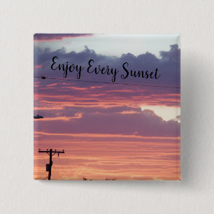 Enjoy Every Sunset 2 Inch Square Button