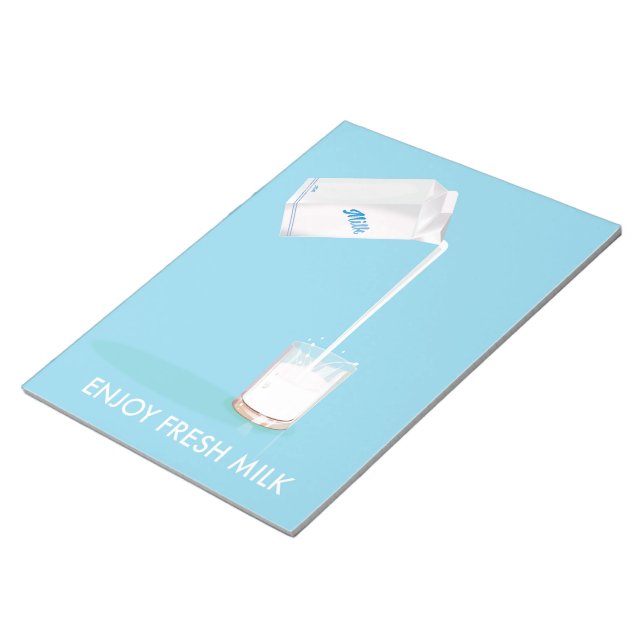 Enjoy Fresh Milk Vintage Commercial Notepad (Angled)