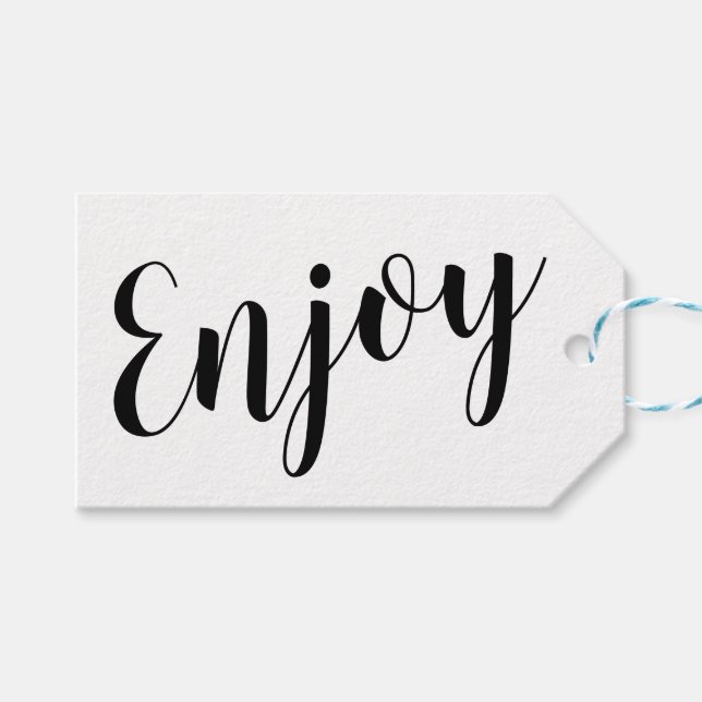 Enjoy Gift tags (Front (Horizontal))