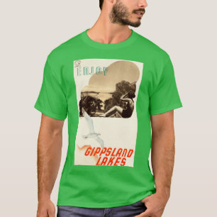 Enjoy GIPPSLAND LAKES Australian Victorian Railway T-Shirt