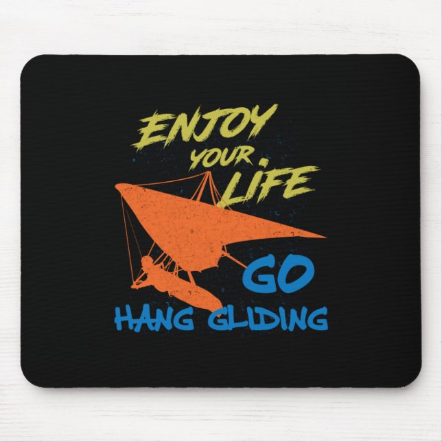 Enjoy Hang Gliding Extreme Sports Hang Glider Gift Mouse Pad (Front)