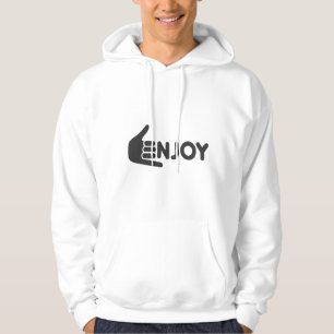 enjoy, joy, happiness, positive vibes, good mood, hoodie