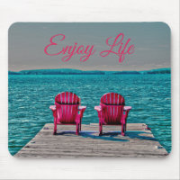 Enjoy Life At The Cottage Rustic Adirondack Chairs