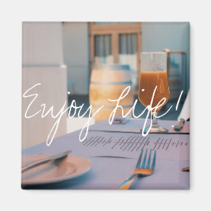 Enjoy Life Juice Restaurant Menu Magnet