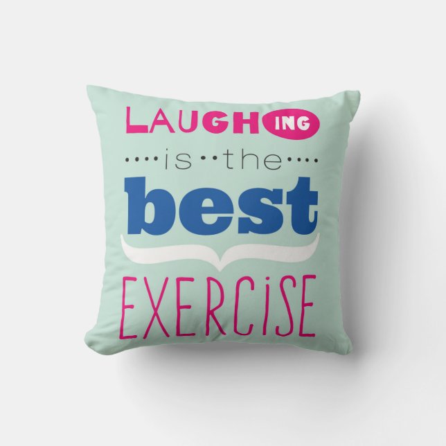 Enjoy Life Throw Pillow (Front)