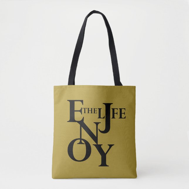 Enjoy life tote bag (Front)