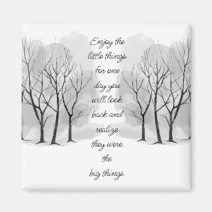 Enjoy Little Things Inspirational Life Quote Magnet