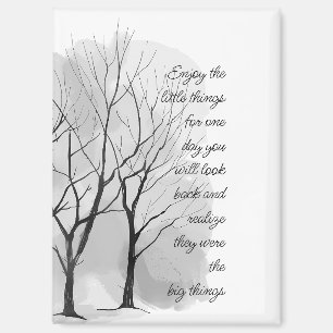 Enjoy Little Things Inspirational Life Quote Magnet