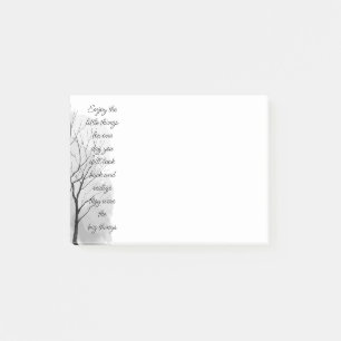 Enjoy Little Things Inspirational Life Quote Post-it Notes