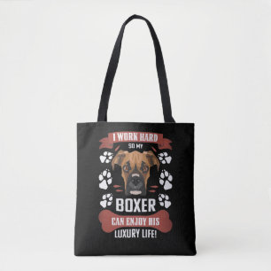 Enjoy Luxury Life, Boxer Tote Bag