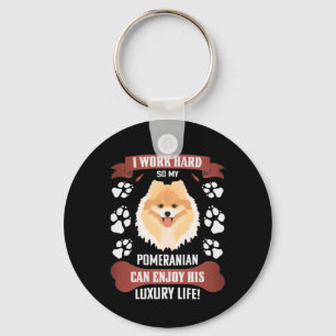 Enjoy Luxury Life, Pomeranian Keychain