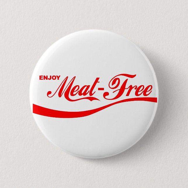 Enjoy Meat-free 2 Inch Round Button (Front)