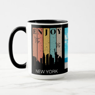 ENJOY NEWYORK, buildings, Travelling Photo Mug