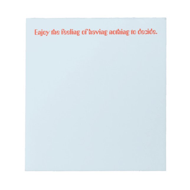 Enjoy quote notepad (Front)