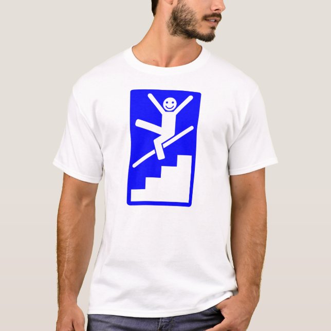 Enjoy sliding Down Banisters T-Shirt (Front)