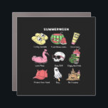Enjoy Summerween Classic Car Magnet<br><div class="desc">Keep it simple with this clean,  classic celebration of spooky summer. Great for any Summerween fan.</div>