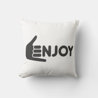 Enjoy T-Shirt Throw Pillow