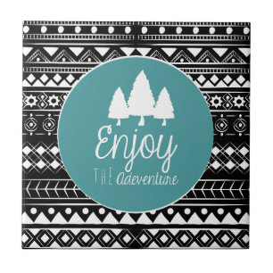 Enjoy The Adventure Boho Tile
