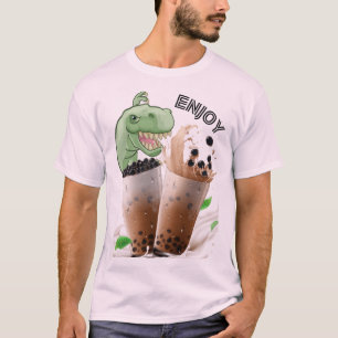 enjoy the bubba tea dinosaur T-Shirt