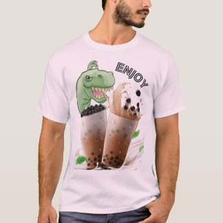 enjoy  the bubba tea dinosaur T-Shirt
