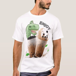 enjoy the bubba tea dinosaur T-Shirt