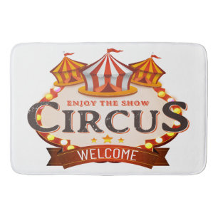 Enjoy the circus gift bath mat
