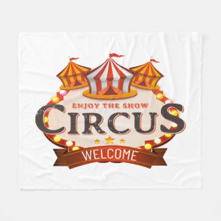 Enjoy the circus gift fleece blanket