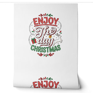 Enjoy The Day Christmas Reindeer Gift Wallpaper