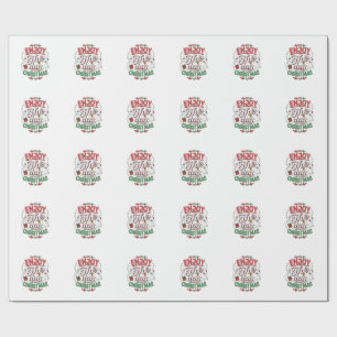 Enjoy The Day Christmas Reindeer Gift Wrapping Paper