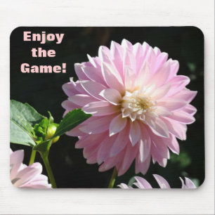 Enjoy the Game! mousepad Work Boss Flowers