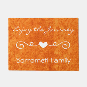 Enjoy The Journey... Family Personalized Door Mat