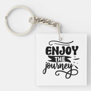 Enjoy the Journey Inspirational Quote Keychain