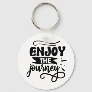 Enjoy the Journey Inspirational Quote Keychain