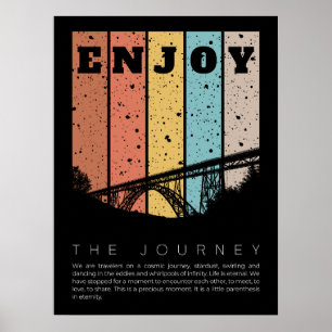 Enjoy The Journey - Paulo Coelho Quote Poster